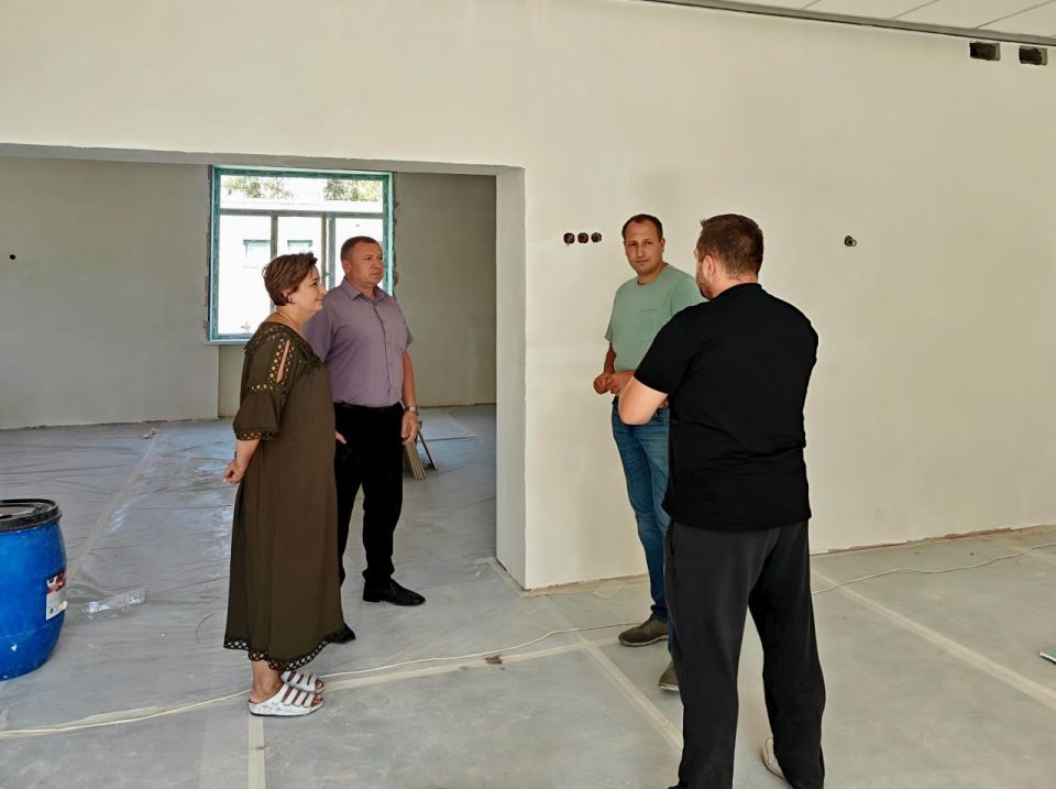 Сергей Ермаков: 18 августа проверил ход ремонтных работ в детском саду №13