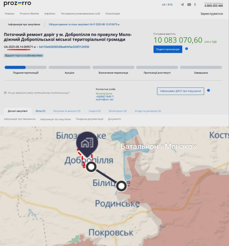 Бюджет сам себя не распилит: в Доброполье в ДНР объявили тендер на ремонт дороги за 10 миллионов