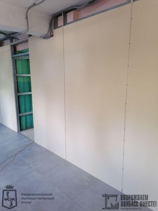 Игорь Лызов: В школе № 4 города Амвросиевка идёт ремонт пищеблока