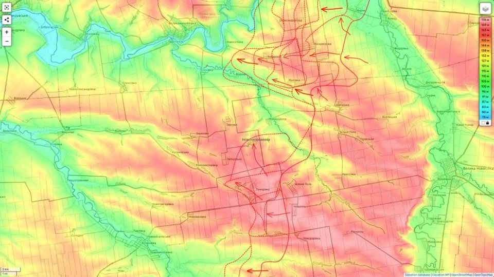 Юрий Подоляка: Новопавловское направление на 20.08.25: полоса ответственности группировки «Восток» - Новогеоргиевка