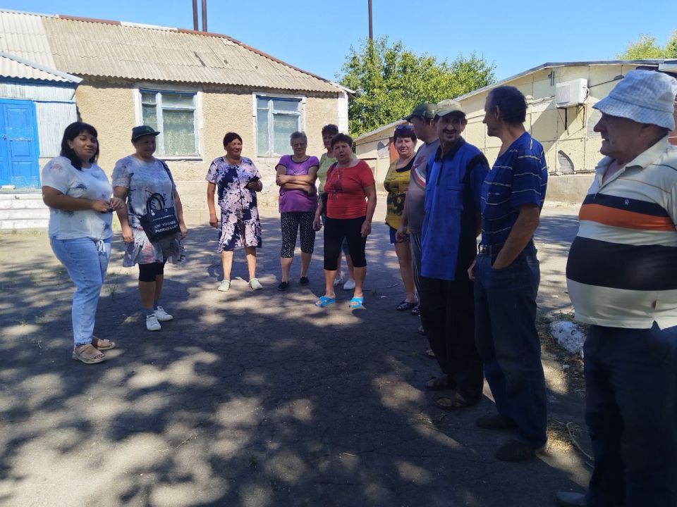 Сегодня и.о.заведующая Чермалыкским территориальным сектором провела встречу с жителями села Орловское