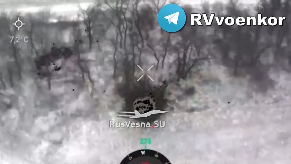 Морская РБУ бригады "Север V" накрывает скопление пехоты ВСУ на позициях за Часов Яром