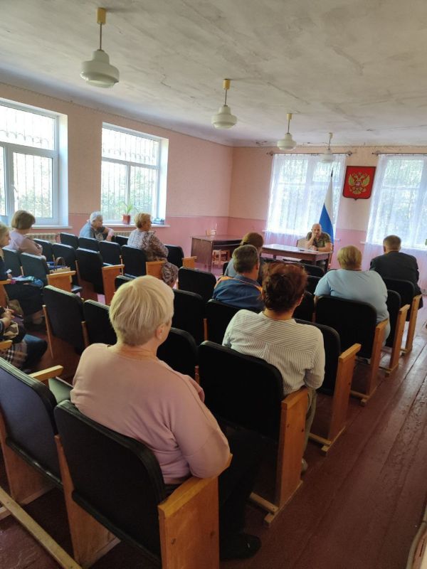 В пос. Лисичье прошла встреча с населением
