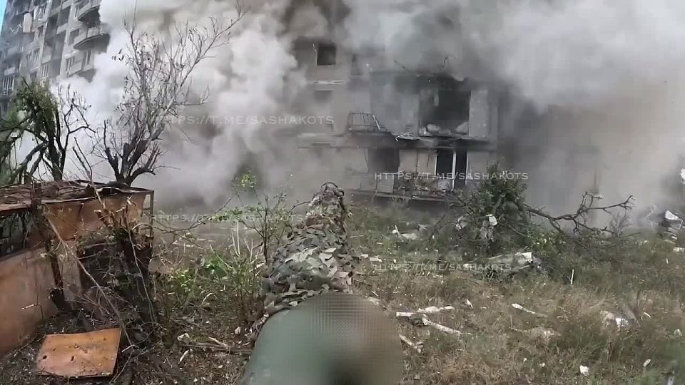 «Леопард» лупит по домам в Покровске