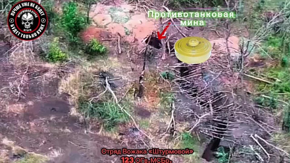 Северское направление. На этих кадрах вы видите настоящую ручную работу героев! Наши штурмовики, подкрадываясь незаметно, как призраки, подходят на два метра к вражеским укреплениям и закидывают противотанковые мины прямо в...