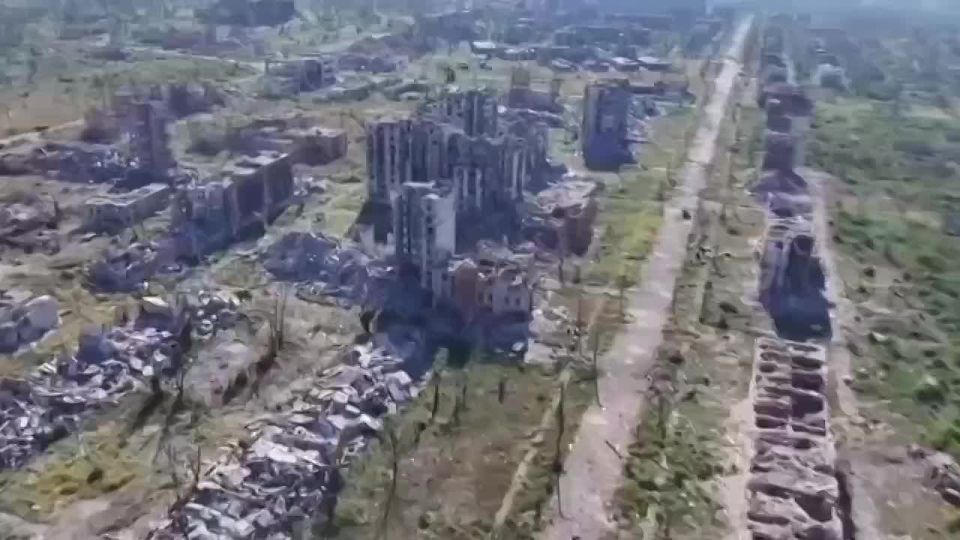 Вид с воздуха на Торецк