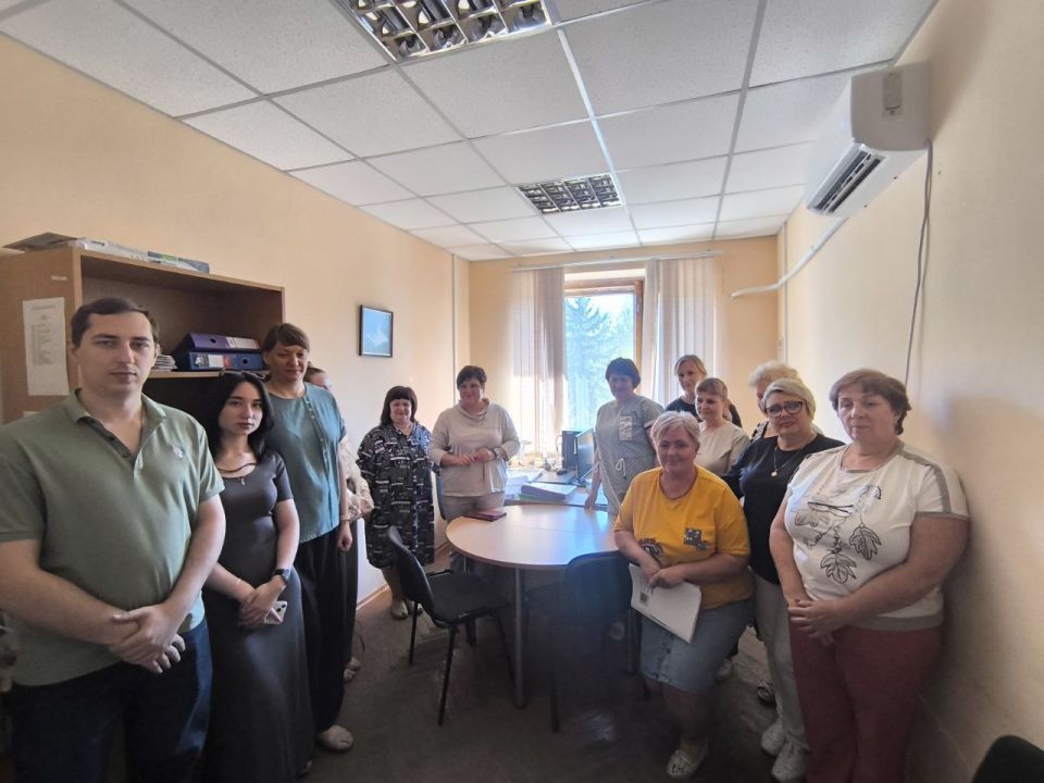 Встреча с трудовым коллективом отделения социальной защиты населения № 11 филиала Республиканского центра социальной защиты населения Горняцкого района городского округа Макеевка