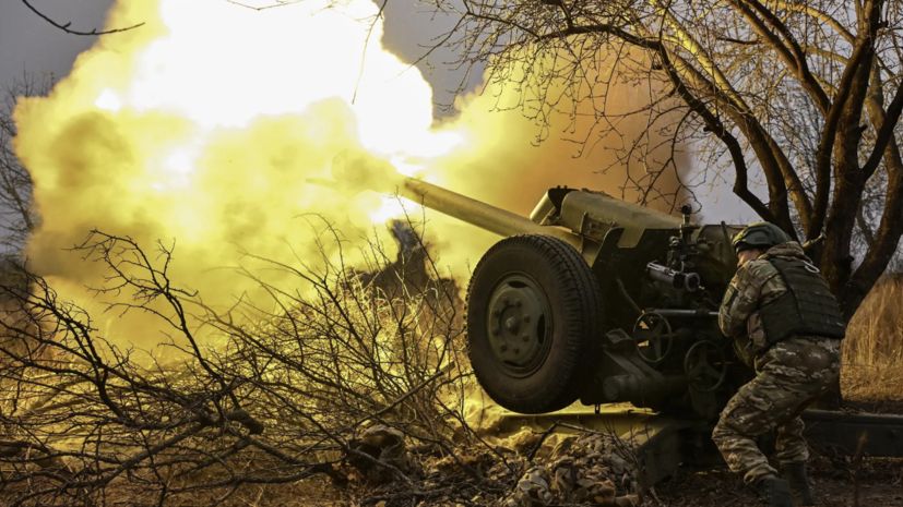 Бойцы ВДВ с помощью гаубицы уничтожили скопление сил ВСУ в около Часова Яра