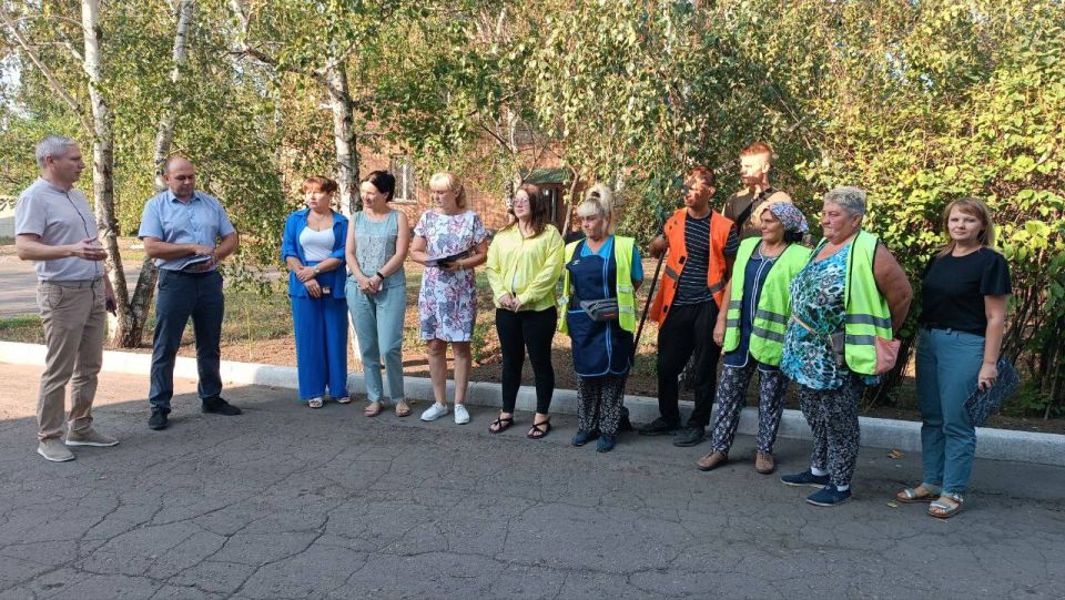 Сегодня, 02 сентября, провёл встречу с участком МУП АГОД «Зелёное строительство города Донецка» в г. Моспино