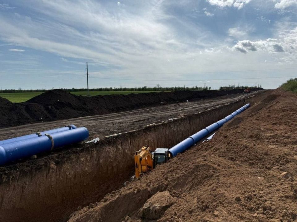 Строительство водоводов из Углегорского и Павлопольского водохранилищ проходит с опережением графика