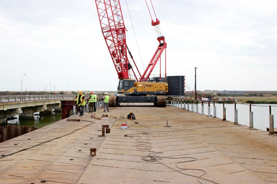 Николай Михайлов: В Ростовской области на трассе Р-280 «Новороссия» стартовала активная стадия капитального ремонта моста через реку Миус