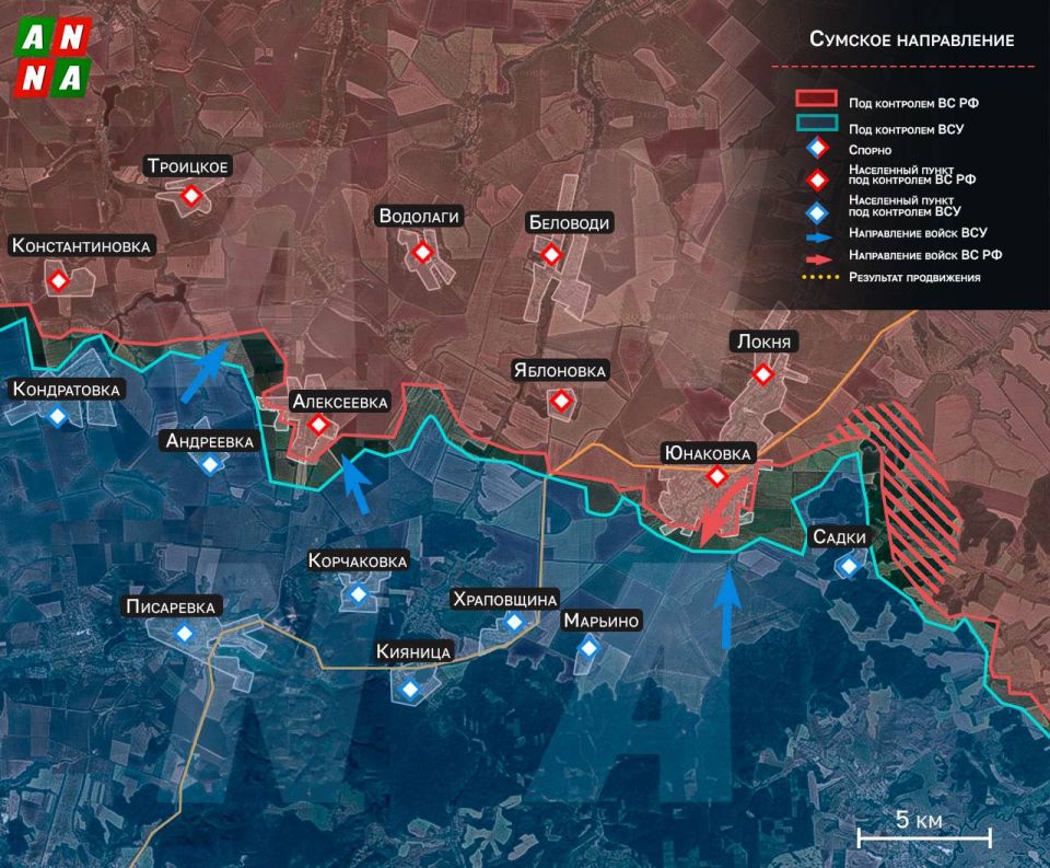 Что происходит в Сумской области? Несколько недель подряд здесь продолжаются встречные бои между ВС РФ и ВСУ по всей линии фронта, но их интенсивность постепенно спадает