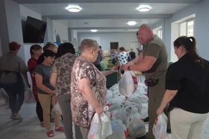 В Горловку при поддержке сенатора Волошина доставили гуманитарную помощь