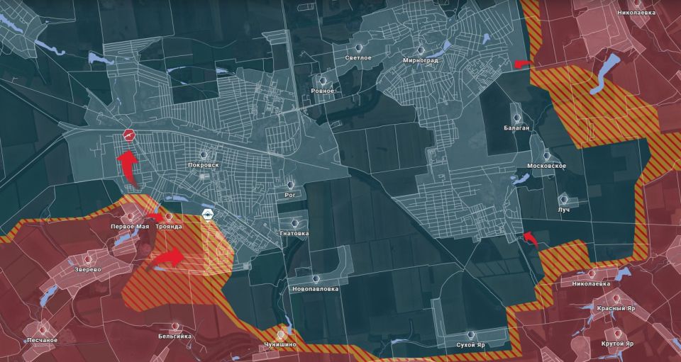 Бои в агломерации. наступление ВС РФ на Покровск