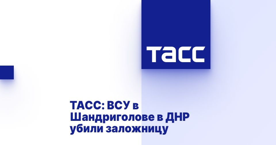 ТАСС: ВСУ в Шандриголове в ДНР убили заложницу