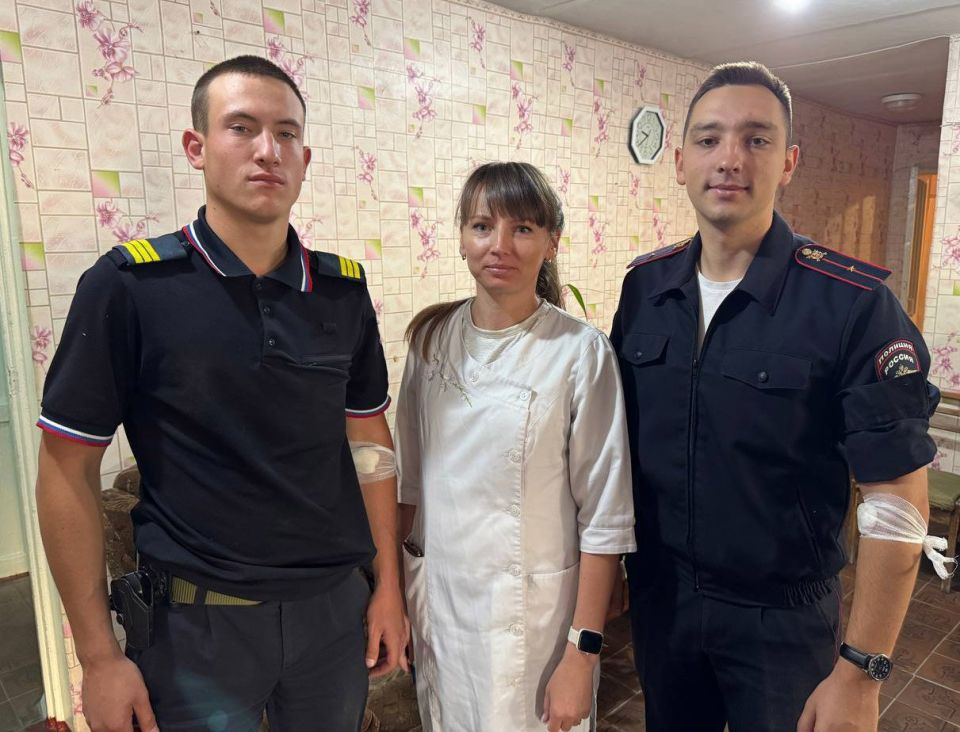 Полицейские пополнили банк донорской крови