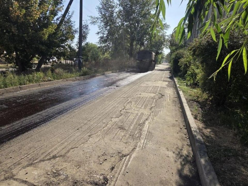 В Харцызске обновили еще одну дорогу при поддержке Нижегородской области