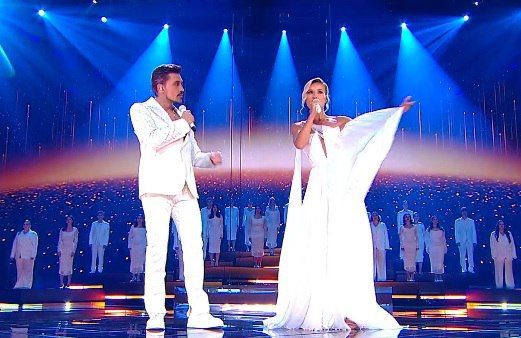 Полина Гагарина и Дима Билан открыли "Интервидение" исполнением песни "На заре"