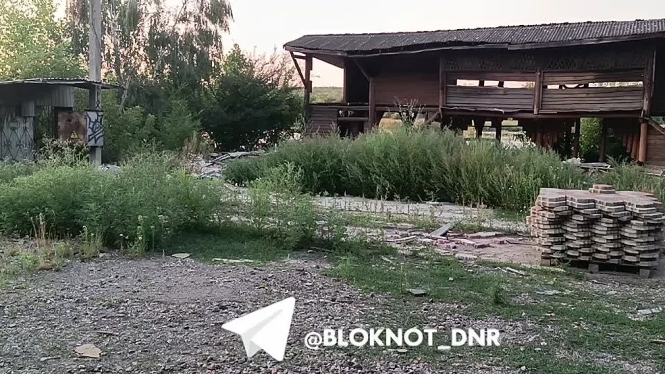 Кафе на берегу Первого питьевого пруда в Донецке растаскивают «на запчасти»