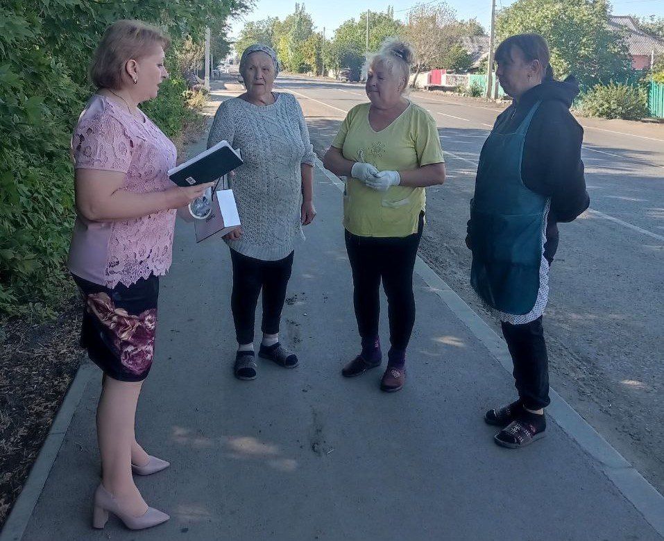 По улице Куйбышева села Благодатное состоялась встреча с населением