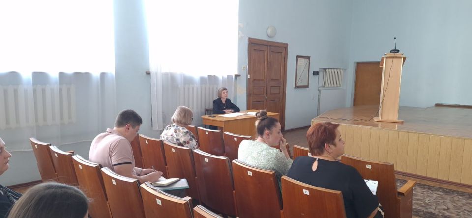 Совещание по ликвидации. Под председательством управляющего делами администрации Шахтерского округа Юлии Пономаренко состоялось совещание по ликвидации