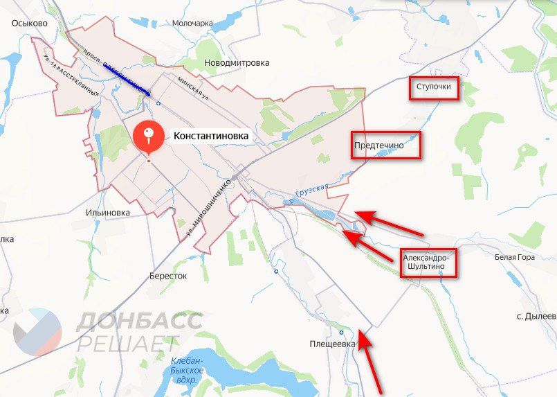 Константиновка может стать той «соломинкой, что переломит хребет украинскому ослу» в Донбассе