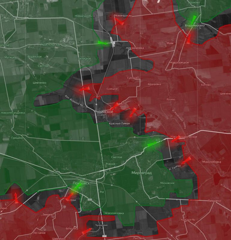 «На Покровском направлении ВС РФ продвигаются в сторону Шахово у Панковки