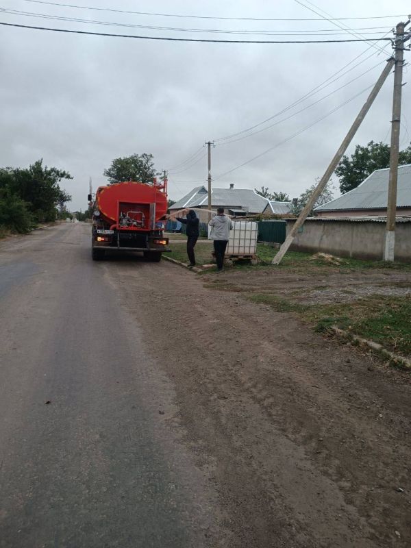 Таймураз Арсоев: По поручению Главы Донецкой Народной Республики Дениса Пушилина, проконтролировал подвоз воды в поселке Владимировка