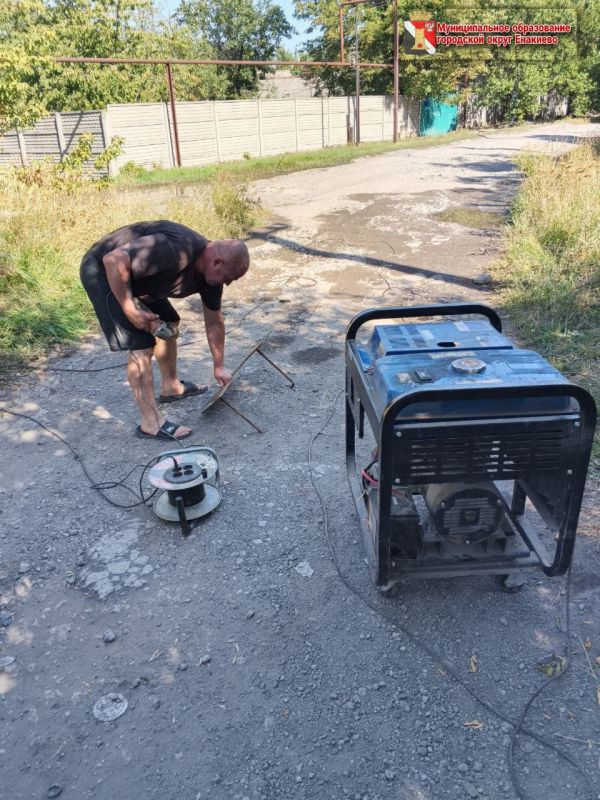 Игорь Мартынов: Специалистами производственного участка №2 Филиала "Енакиевское ПУВКХ" ГУП ДНР "ВОДА ДОНБАССА" выполнены следующие работы: