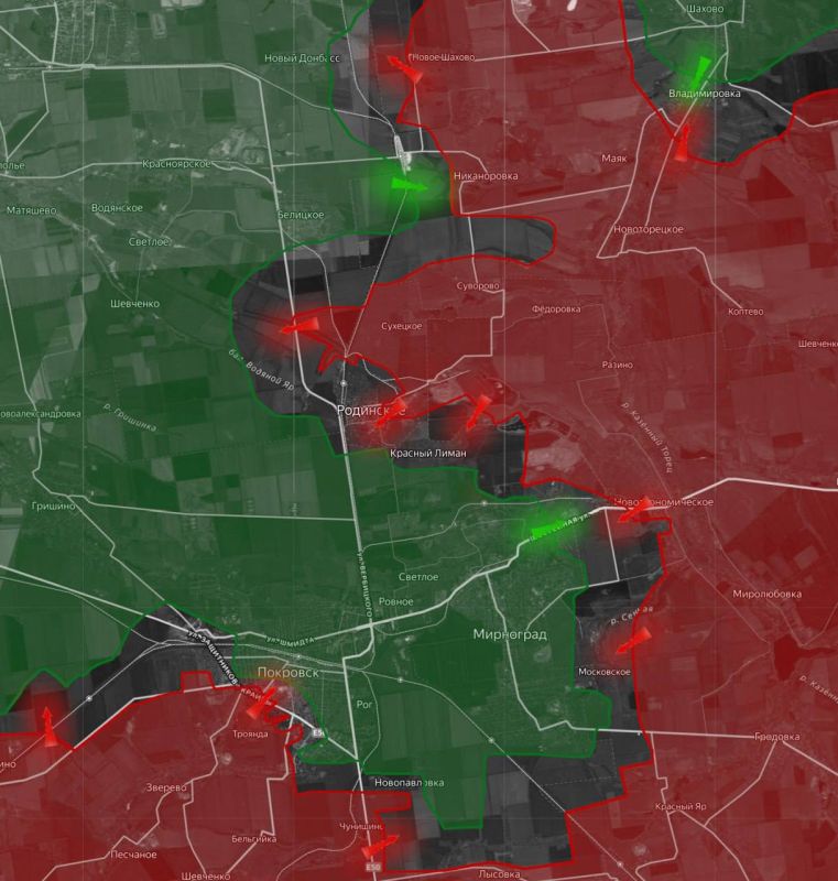 «На Покровском направлении идут ожесточённые бои в Покровске и у шахтоуправления в районе Удачного