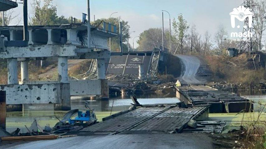 Так сейчас выглядит понтонная переправа через Северский Донец у райгородка