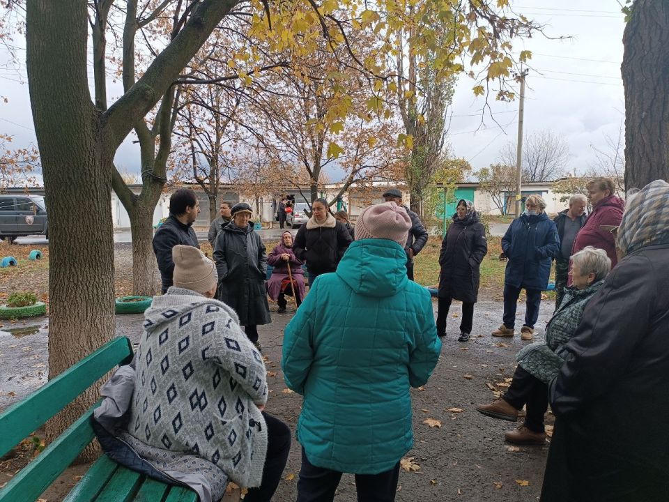 Встреча с жителями Ждановки