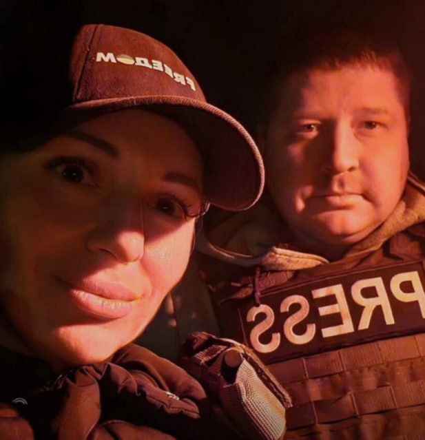 Записки ветерана: В районе Краматорска ударом БПЛА уничтожены два сотрудника украинского пропагандистского агентства "FREEDOM" Елена Губанова и Евгений Кармазин