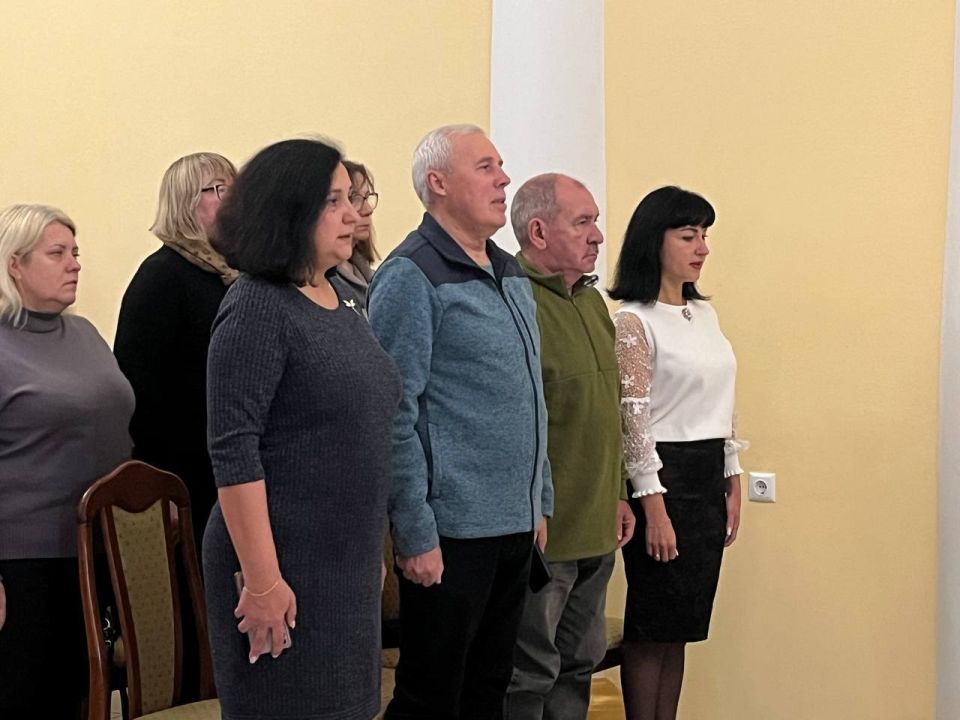 Евгений Поплавский: Сегодня в Харцызском Дворце культуры прошло тематическое мероприятие ко Дню флага ДНР