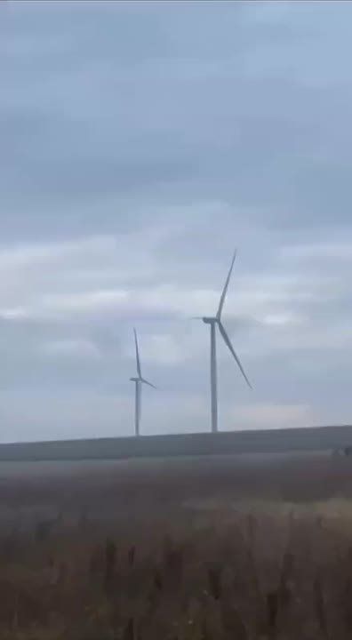 Добивание ветряков в районе Краматорска