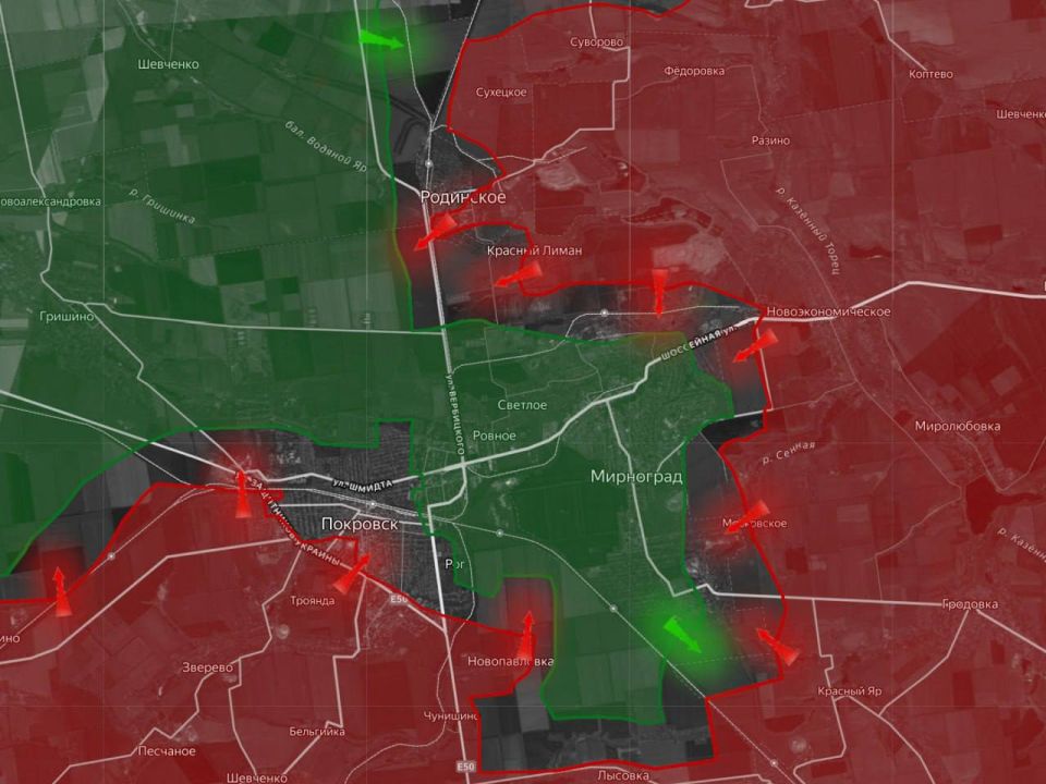 «На Покровском направлении продолжаются бои за Покровск и Мирноград