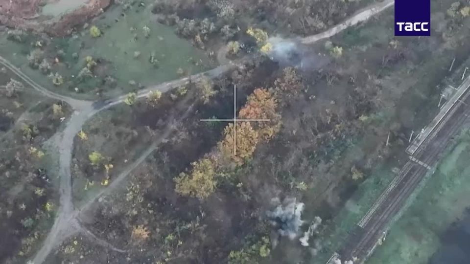 Расчеты орудий и дронов Южной группировки войск уничтожили пункт управления БПЛА, бронемашину и миномет ВСУ в районе Северска, сообщили в МО РФ