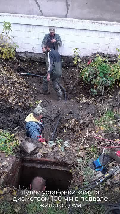 Аварийная бригада Ленобласти выполнила работы по устранению порывов водовода в Енакиево