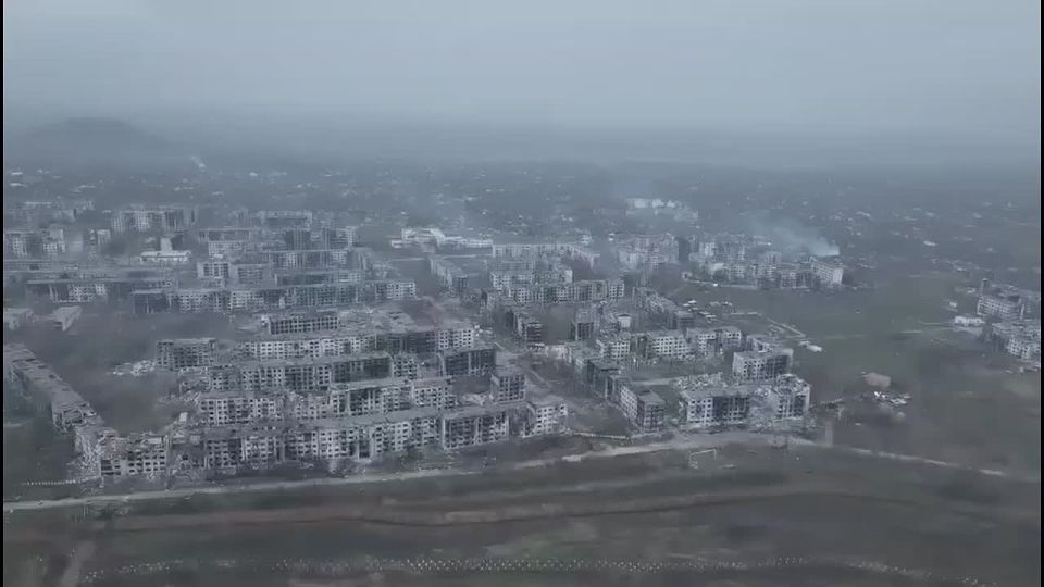 Так сегодня выглядит Димитров (Мирноград - укр.) с высоты птичьего полёта