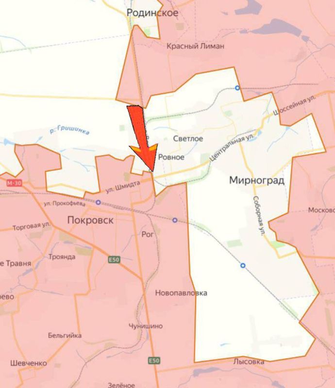 Поступают пока неподтверждённые новости о том, что российская армия полностью окружила Покровско-Мирноградскую группировку ВСУ