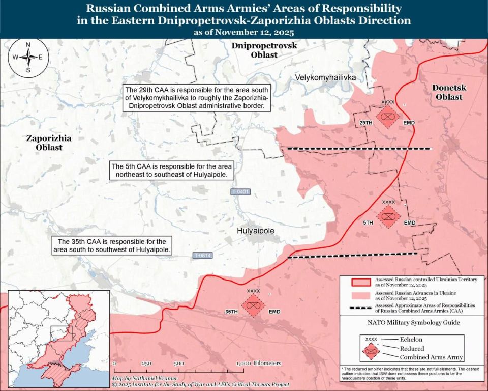 «Ситуация в районе Гуляйполя постепенно ухудшается