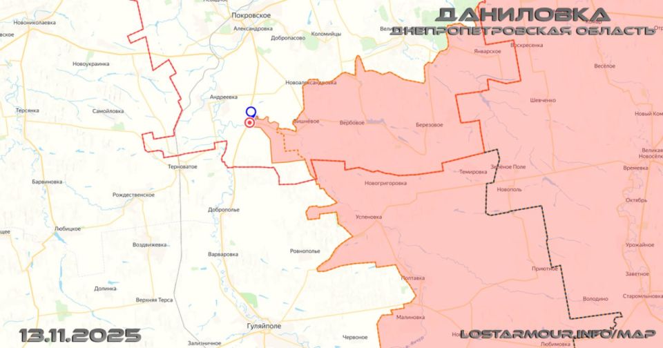 Бойцами ГВ &quot;Восток&quot; освобожден н.п. Даниловка, Днепропетровской области