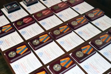 Отвага, преданность, спасение: в ДНР спасателям вручили ведомственные и региональные награды