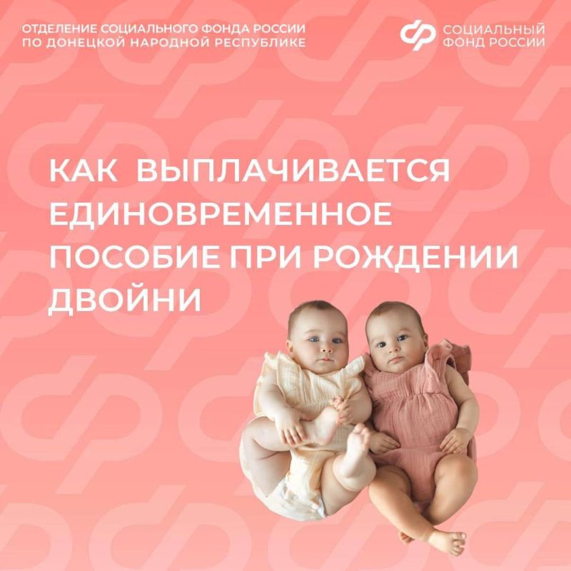 Как в ДНР выплачивают единовременное пособие, если родилась двойня