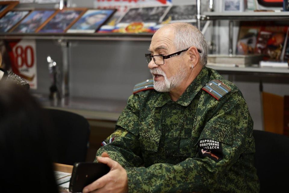 В Ждановке ветеран боевых действий провел урок мужества