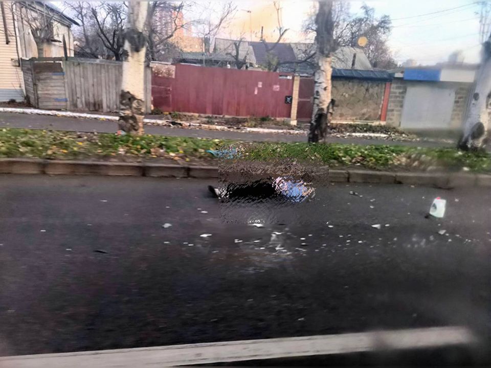 Пожилую женщину сбили в Донецке, вероятно, насмерть