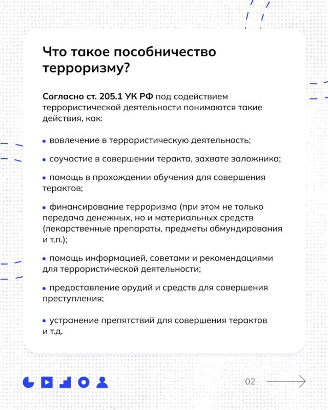 Какая ответственность предусматривается за пособничество терроризму?