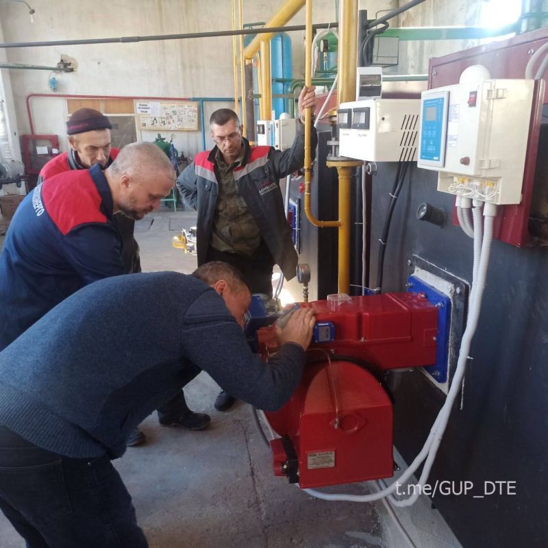 В ФИЛИАЛЕ "АМВРОСИЕВКАТЕПЛОСЕТЬ" ГУП ДНР "ДОНБАССТЕПЛОЭНЕРГО" ПРОИЗВЕДЕНА ПУСКОНАЛАДКА НОВЫХ КОТЛОВ В ДВУХ КОТЕЛЬНЫХ