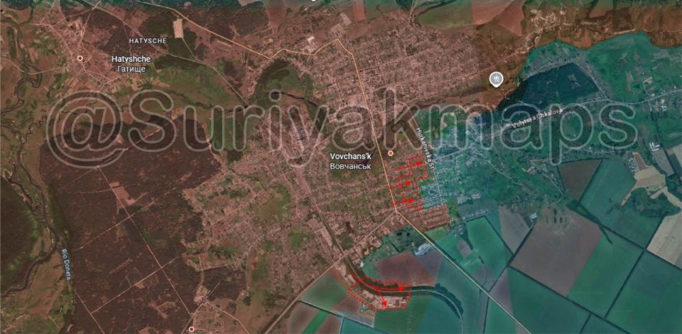 Обстановка на Мирноградском и Покровском направлениях: российские войска продолжили наступление на северных и северо-западных окраинах Покровска, а также заняли новые дачные участки к югу от Гришино