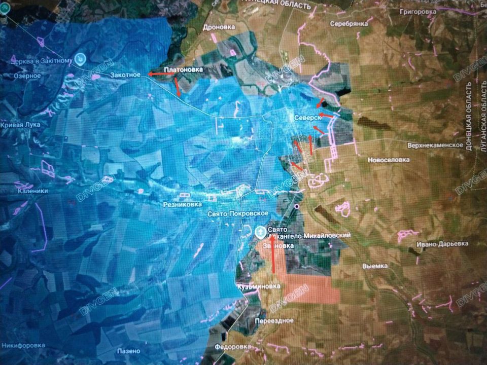 Юрий Котенок: Северское направление. Бои в южной, восточной, северо-восточной частях в Северске, завязались бои в высотной застройке